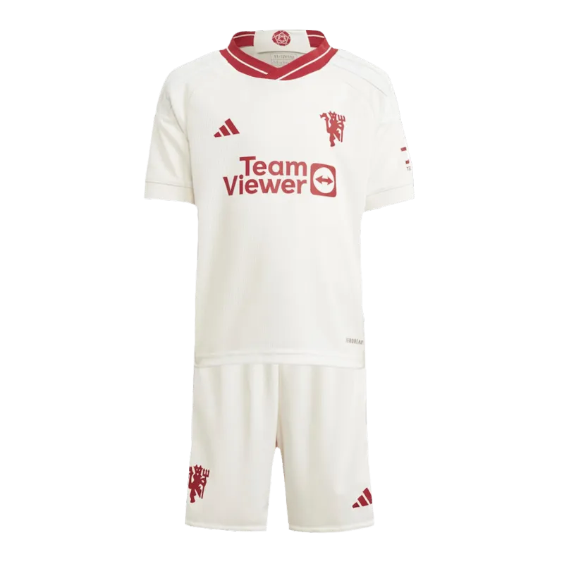709f47efd1 23-24 Kids Manchester United Third Away Jersey Kit - Image 1