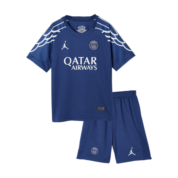 Kids PSG Custom Fourth Away Soccer Kits 2024-25