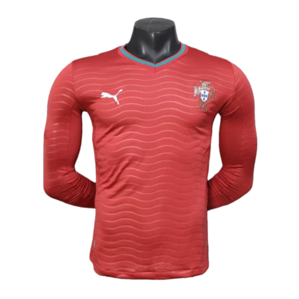 2026 Portugal World Cup Home Long Sleeve Football jersey Player version
